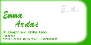 emma ardai business card